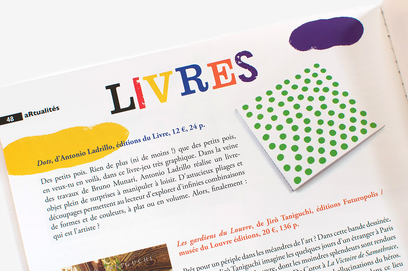 Article about “Dots” by Antonio Ladrillo published in Revue Dada n°199