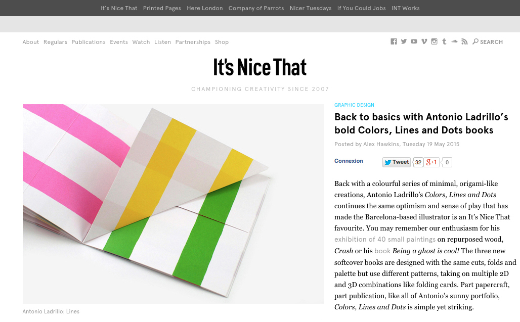 It's nice that’s article Back to basics with Antonio Ladrillo