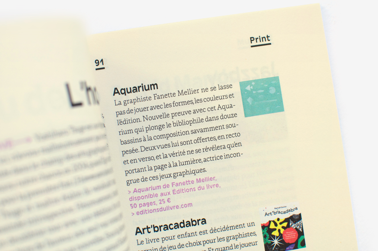 Article sur le livre Aquarium de Fanette Mellier dans Kiblind Magazine