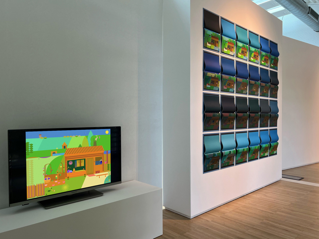 Vue de l'exposition Herbier & Panorama à la Librairie-Galerie Mutty