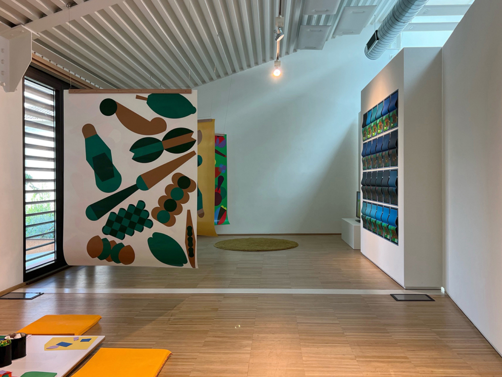 Vue de l'exposition Herbier & Panorama à la Librairie-Galerie Mutty